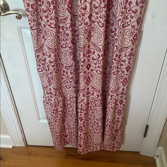 Maxi dress pink and cream Patterned women’s XXL - Picture 8 of 9